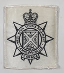 Rare Vintage Canadian West Nova Scotia Regiment "Semper fidelis" 2 3/8" x 2 3/4" Fabric Patch Badge Insignia