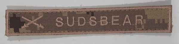 Canadian Army Cadpat Name Tape Desert Sand Beige Camo Colored 1" x 6" Velcro Fabric Patch Badge SUDSBEAR