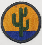 Vintage US Army 113rd Infantry Division Cactus 2 3/4" Fabric Patch Badge Insignia