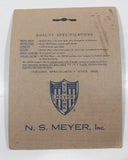 Vintage 1963 N.S. Meyer New York US Army 1" x 4 1/2" Fabric Military Badge Insignia Patch
