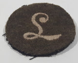 WWII British Army L Meritorious Unit Citation 1 1/2" Fabric Patch Military Badge Insignia