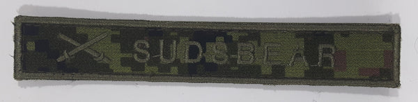 Canadian Army Cadpat Name Tape Camo Colored 1 1/8" x 6" Velcro Fabric Patch Badge SUDSBEAR
