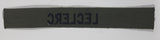 US Army Name Tape Olive Green Colored 1" x 6 5/8" Fabric Patch Badge Leclerc