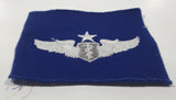 Vintage USAF US Air Force Senior Flight Medic White Thread Blue 3" x 3 3/4" Fabric Patch Badge Insignia