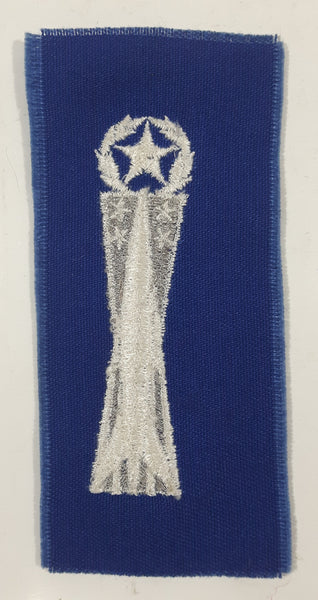 Vintage USAF US Air Force Missile Maintenance White Thread Blue 2" x 4 1/2" Fabric Patch Badge Insignia