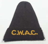 Vintage Canadian Army CWAC Canadian Women's Army Corp 2 1/2" x 5 1/4" Shoulder Fabric Patch Badge