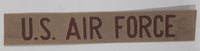 Vintage U.S. Air Force 1" x 6 1/4" Desert Tan Beige Fabric Patch Badge Insignia