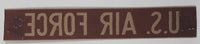 Vintage U.S. Air Force 1" x 6 1/4" Desert Tan Beige Fabric Patch Badge Insignia