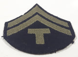 Vintage US Army Technician 5th Grade 3 1/4" x 4" Fabric Patch Badge Insignia