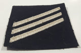 Vintage US Navy Seaman Apprentice Black with White Stripes 3" x 3 1/2" Fabric Patch Badge Insignia
