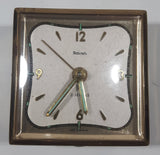 Rare Vintage Renown 2 Jewels Glow In The Dark Hands Travel Alarm Clock Made in West Germany