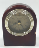 Vintage Michael C. Fina Fifth Avenue 5" Tall Arched Wood Cased Desk Clock