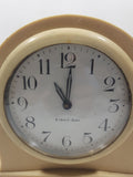 Antique Ivory PY-RA-LIN Eight Day Cream Colored Arched 5" Tall Wind Up Alarm Clock Made in U.S.A.