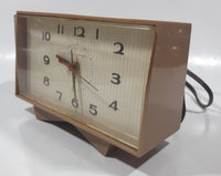 Vintage General Electric Telechron 6" Wide Plug In Travel Alarm Clock Model 7H215 Made in U.S.A.