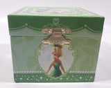 Disney Parks Authentic Original Tinkerbell Green Wind Up Music Box Plays "You Can Fly! You Can Fly! You Can Fly!"