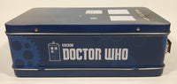 2012 BBC Doctor Who Police Public Call Box Tardis Shaped Embossed Tin Metal Lunch Box