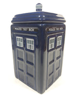 2012 ZION BBC Doctor Who Police Public Call Box Blue Tardis Shaped 6 1/2" Tall Ceramic Milk Creamer
