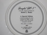 Robert J. Banks Special Edition Fiftieth Anniversary 1936-1986 Douglas DC-3 Airplane 8 1/2" Porcelain Collector Plate