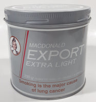 Vintage Macdonald Export Extra Light Grey 4 1/8" Tall Tin Metal Can