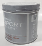 Vintage Macdonald Export Extra Light Grey 4 1/8" Tall Tin Metal Can