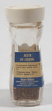 Rare Vintage Blue Ribbon Lemon Peel 1 Oz. Net Weight 4 1/4" Tall Glass Spice Jar