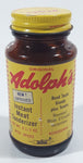 Vintage Adolph's New Improved Instant Meat Tenderizer 3 3/4" Tall Glass Spice Jar
