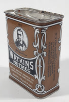 Vintage Watkin's Nutmeg 55g Brown 3 1/8" Tall Tin Metal Container