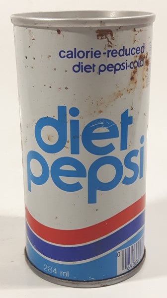 Vintage 1970s Diet Pepsi Calorie Reduced 4 5/8" Tall Metal Soda Pop Can