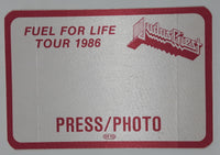 1986 Otto Judas Priest Fuel For Life Tour Press / Photo Sticker Satin Back Stage Pass