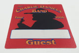 2006 The Charlie Daniels Band Tour 2006 Guest Sticker Satin Back Stage Pass