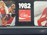 Vintage 1982 Coca-Cola Coke Youth Outdoors Beach Skiing Sports Calendar Beverage Serving Tray