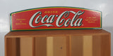 Coca Cola Salt and Pepper Shakers 12 3/8" x 13" Wood Display Shelf