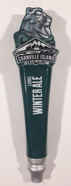 Granville Island Brewing Est. 1984 Lions Winter Ale Dark Green 10 1/2" Long Beer Pull Handle Tap