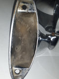 Vintage 1950s or 1960s Driver's Side View Chrome Bullet Point Oval Shaped Mirror H1160474-401 AM3657578