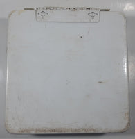 Vintage North Welder's First Aid Kit White Metal Hinged Box