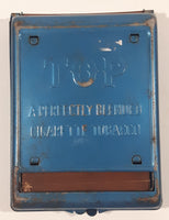 Antique Top A Perfectly Blended Cigarette Tobacco Blue Metal Cigarette Maker Machine Case