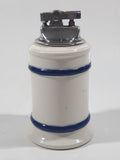 Vintage Fortune Japan Blue Eagle White 4" Tall Ceramic Table Top Lighter