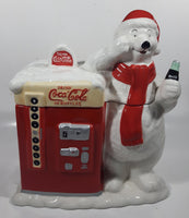 Houston Harvest Drink Coca-Cola In Bottles Coke 10 1/2" Tall Large Vending Machine With Polar Shaped Ceramic Cookie Jar