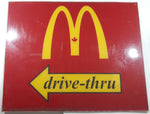 McDonald's drive-thru Large 29 1/2" x 36 1/2" Original Plexiglass Sign