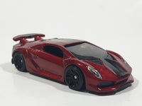 2019 Hot Wheels HW Exotics Lamborghini Sesto Elemento Dark Red Die Cast Toy Car Vehicle