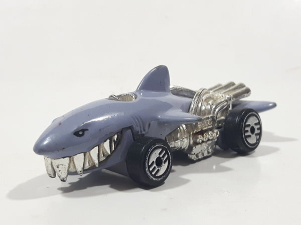 1987 Hot Wheels Speed Demons Sharkruiser Grey Die Cast Toy Car Shark Shaped Vehicle - UH