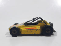 Vintage 1977 Hot Wheels Rock Buster Yellow Die Cast Toy Car Vehicle