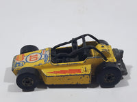 Vintage 1977 Hot Wheels Rock Buster Yellow Die Cast Toy Car Vehicle