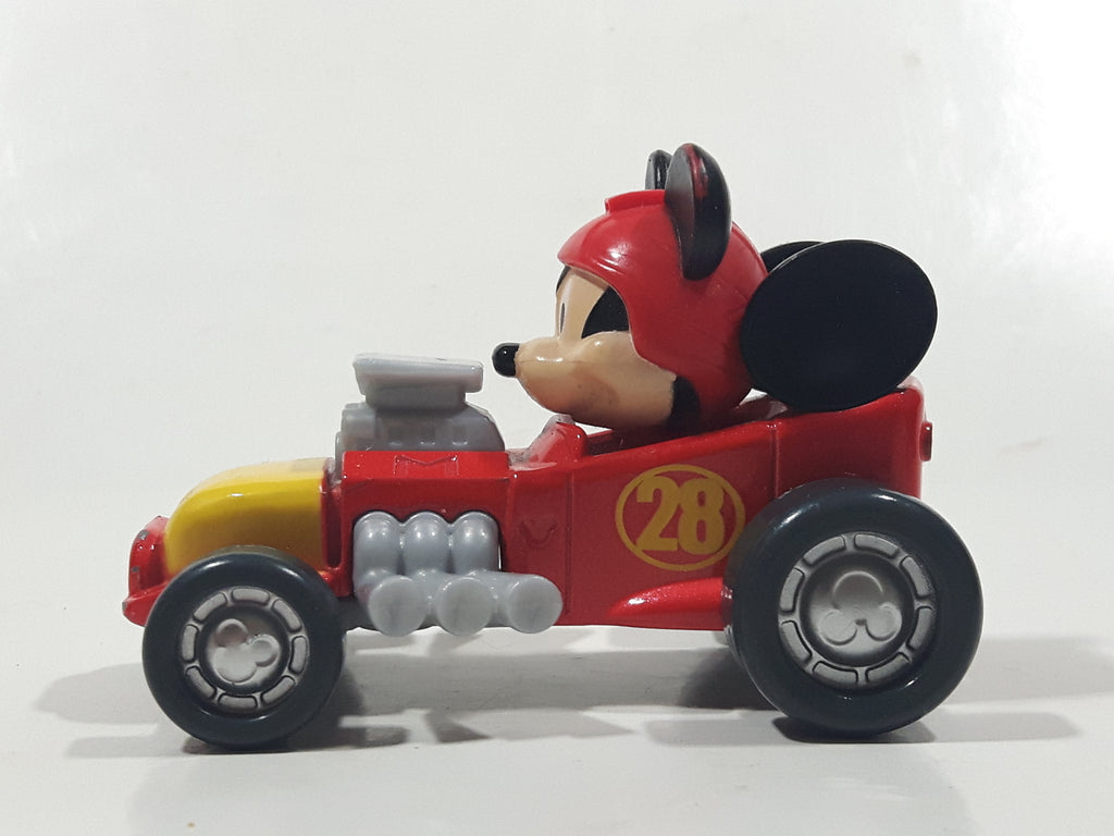 2016 Mattel Disney Roadster Racers Mickey Mouse Hot Rod #28 Plastic an ...