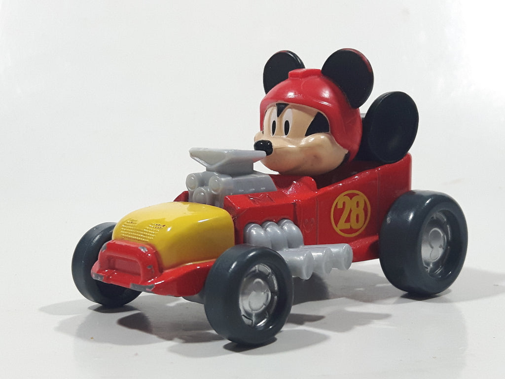 2016 Mattel Disney Roadster Racers Mickey Mouse Hot Rod #28 Plastic An 