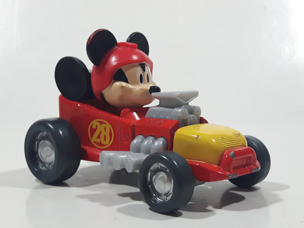 2016 Mattel Disney Roadster Racers Mickey Mouse Hot Rod #28 Plastic an ...