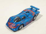 1992 Hot Wheels Sol-Aire CX-4 Blue Die Cast Toy Car Vehicle Opening Rear Hood