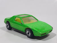 1992 Hot Wheels The Hot Ones Pontiac Fiero 2M4 Bright Green with Glitter Die Cast Toy Sports Car Vehicle