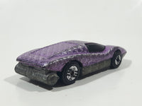 1992 Hot Wheels Gleam Team Aeroflash Large Charge Silver Bullet Textured Chrome Pink Die Cast Toy Car Vehicle
