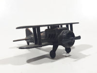 Vintage Miniature Airplane Bi-Plane Metal Pencil Sharpener Doll House Furniture Size
